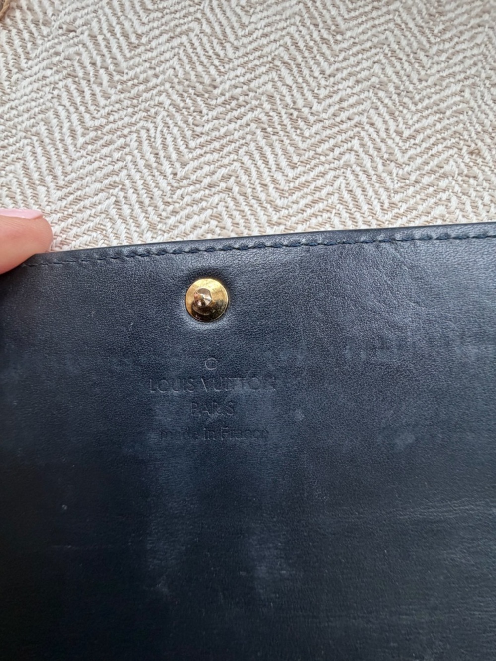 Louis Vuitton Vernis Sarah Wallet Blue Nuit - Picture 3 of 15